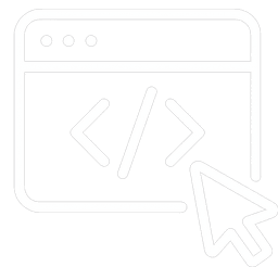 Mouse cursor floating over a simulated web page on a screen.